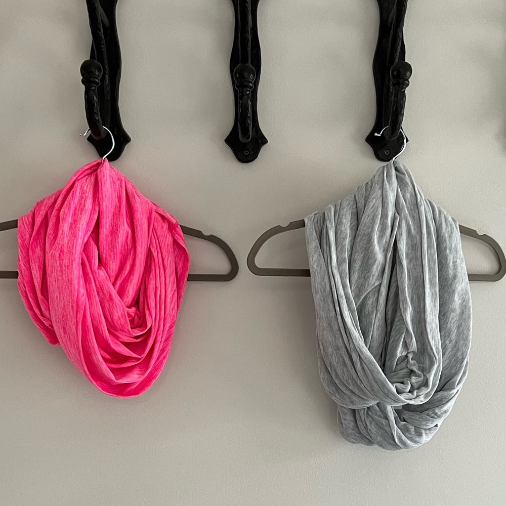Two infinity scarves